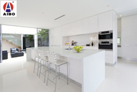 High Density Colorful Sparkle White Quartz Stone Scratch Resist Polished Surfaces Finished