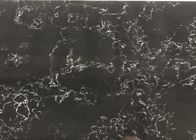 Black Carrara Artificial Quartz Stone Heat Resistance Easy To Clean