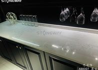 Kitchen Countertop Honed Black Quartz Heat Resistance Polished Surface