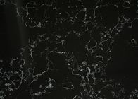 Black Carrara Quartz Stone Solid Surface For Interior Decoration