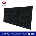 Acid Resistant Solid Black Quartz Countertops With NSF SGS Certification
