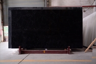Acid Resistant Solid Black Quartz Countertops With NSF SGS Certification