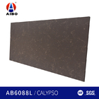 Vanity Countertop Artificial Quartz Stone Black Color NSF 20CM