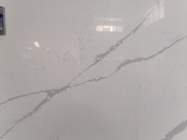 20MM Thickness Calacatta Quartz Stone Grey Veins Polished Marble Look Stone Slab