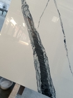 Panda White Calacatta Quartz Stone Slab With Background Bench Top Decoration