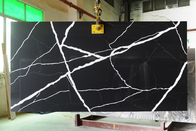 Anti Faded White Black Calacatta Quartz Stone Slab 600 X 300mm For Window Sill