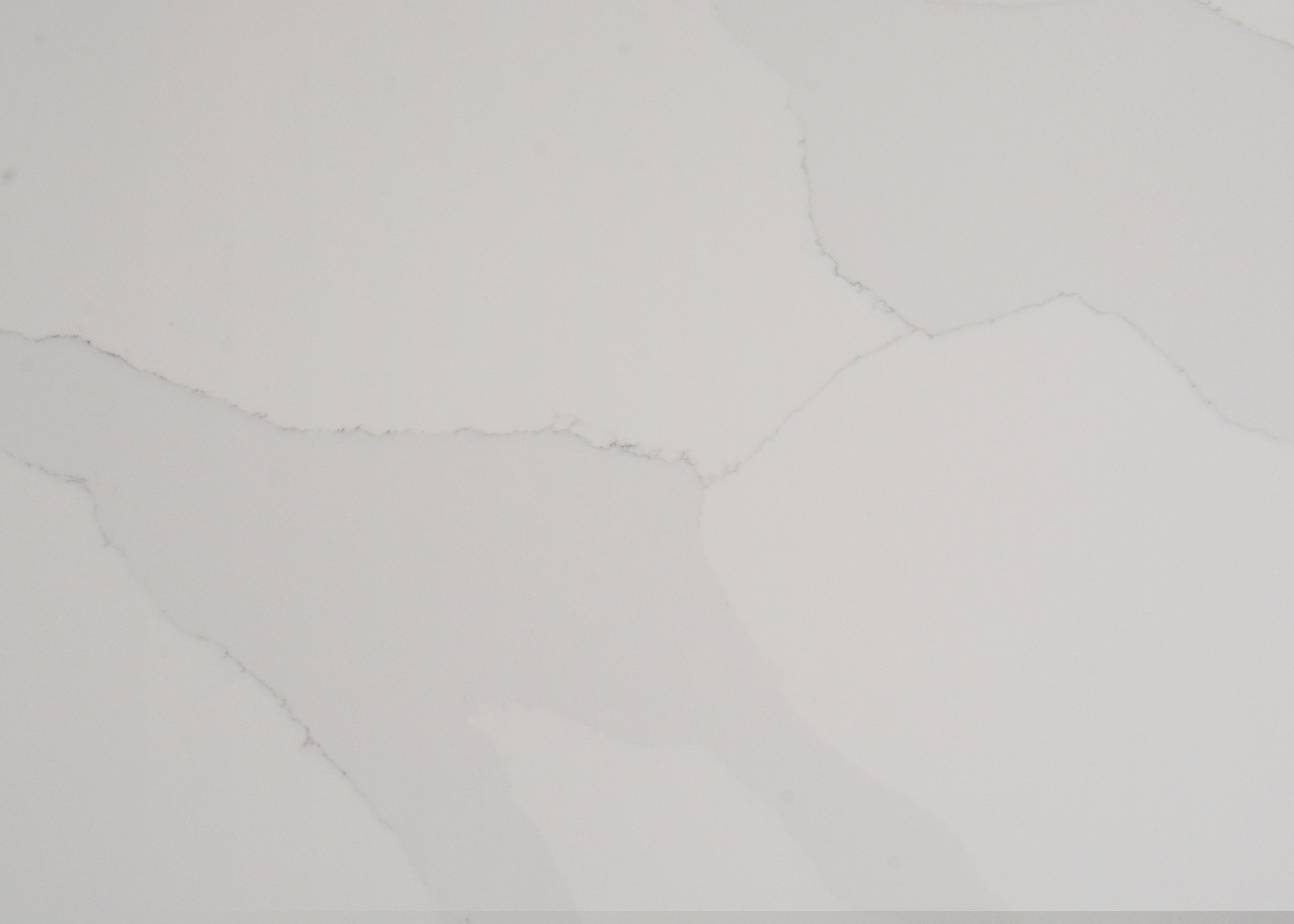 Scratch Resistance White Quartz Countertops That Look Like Marble 6.5 Mohz