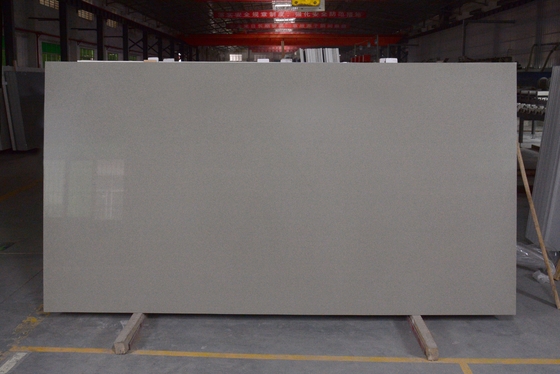 Class 3 Slip Resistance Grey Color Quartz Stone Slab 3000X1500X20mm For Kitchen Bench Top