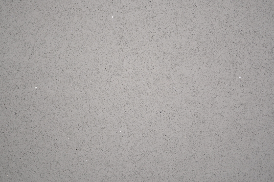 Class 3 Artificial Grey Crystal Quartz Stone Slab For Vanity Top