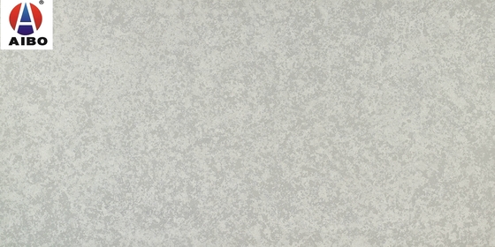 Leather Finish Artificial Concrete Quartz Stone Slab 3200*1600 For Vanity Island Bathroom