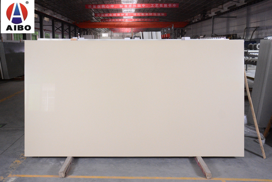 Fresh White Quartz Stone Slab polish surface With SGS NSF Certification