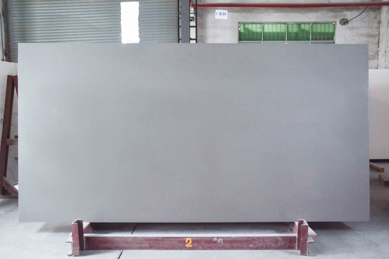 Grey Color Artificial Quartz Stone Commercial Domestic 63&quot;X126&quot;