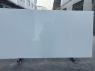 White Shimmer Quartz Stone Slab flooring for commerical project countertop