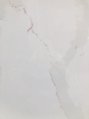 White Gold Artificial Calacatta Quartz Stone Table Top Slab For Kitchen Counter Top