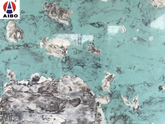 Blue Luxury Marble Interior decoration Marble Looking Quartz Stone Countertop Backgroud Wall