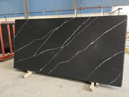 White Vein Calacatta Quartz Stone Black Marble Slab Counter Top Countertop For Kitchen Countertop