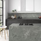 Interior Home Design Materials Solid Surface Artificial 6 MM Grey Quartz Stone