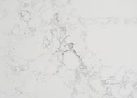 White Grey Engineered Quartz Stone Worktop 93% Natural Quartz 7% Resin