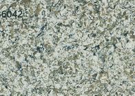Engineered Grey 6 MM Quartz Stone Tops Easy To Clean Decorative Materials