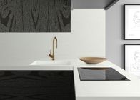 Solid White 93% Artificial Quartz Stone For Kitchen Countertop  Bathroom
