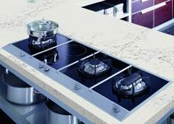 Artificial Gray Quartz Kitchen Countertops Stain Resist UV Cutting Side Finish