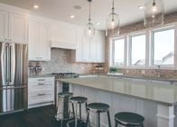 Customized Kitchen Quartz Stone Top Anti Faded , Engineered Quartz Worktops