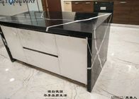 6mm Thickness Quartz Stone Top Heat Resistance For Kitchen Island Top