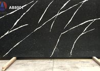 High Hardness Acid Resistant Black Quartz Stone Black Sparkle Quartz Tiles