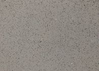 High Density Grey Quartz Stone Polished For Block Step / Kitchen Countertop