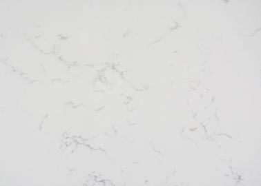 Carrara Solid Color Quartz Polished Surfaces Finished For Home Decoration