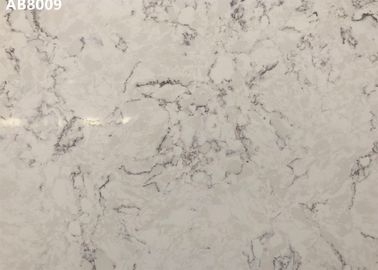 High Density Calacatta Super White Quartz Strong Resistance To Scratch Natural