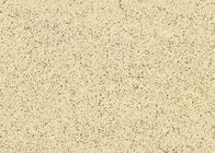 Polished / Leathered Quartz Countertops Beige Color 93% Natural Quartz