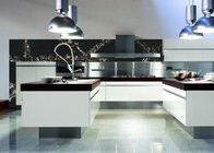 High Density Natural Black 3000*1400 Engineered Quartz Stone For Kitchen