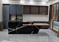 Black And White engineered stone countertops Composite Stone Kitchen Worktops