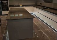 Big Crystal Brown 2cm Artificial Quartz Slabs Anti Slip Indoor Flooring Design