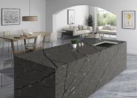 Light Grey Quartz Floor Tiles Black Modern Quartz Countertops Heat Resistance