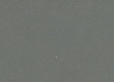 Pure Gray Quartz Stone Engineered Stone Countertops Impact Resistance Desk Tops