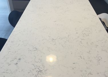 High Brightness Honed/Polished Cararra white Quartz Man Made Stone For Kitchen Table Top