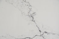 15MM Polished Custom White Carrara Quartz Stone With Kitchen Countertop