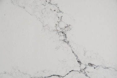 SGS Certificated Calacatta Artificial Quartz Stone For Kitchen Countertop