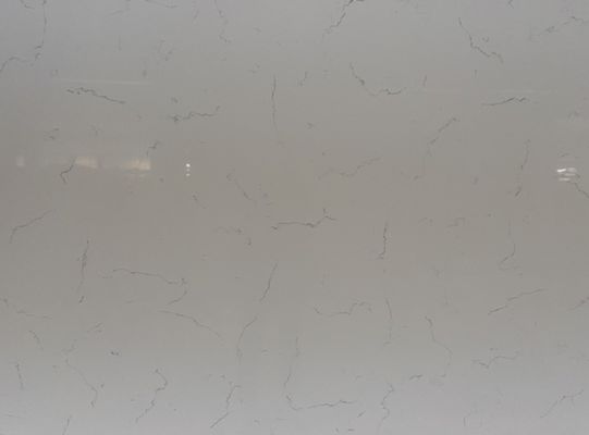 Engineered Carrara Quartz White Beige Marble Style Artificial Stone Slabs with Good quality