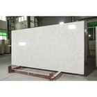 3200*1600 Carrara Quartz Stone Kitchen Island Chalky Veins Embedded