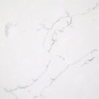 18MM Immaculate Slab Carrara Quartz Stone With Chalky Black Veins