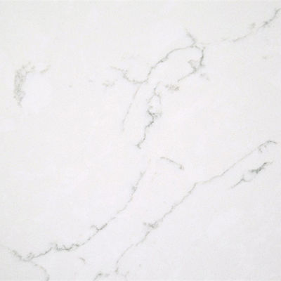 18MM Immaculate Slab Carrara Quartz Stone With Chalky Black Veins