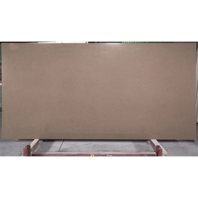 Cut To Size Light Brown Artificial Quartz Stone Bathroom Vanity Top