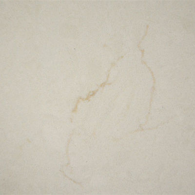 Square Hygienic 30MM Creamy Beige Carrara Quartz Stone For Kitchen tops