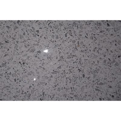 Polished 3200*1600MM Grey Engineered Artifical Quartz Slab Countertop Customized Thickness