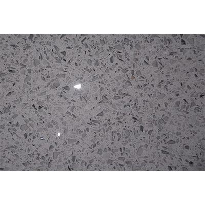 Polished 3200*1600MM Grey Engineered Artifical Quartz Slab Countertop Customized Thickness