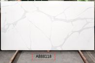 Jumbo Size Marble Textured Calacatta Quartz Stone For Home Deco