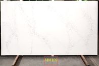 High Glass White Color Calacatta Quartz Stone With Nsf Sgs For Kitchen Top